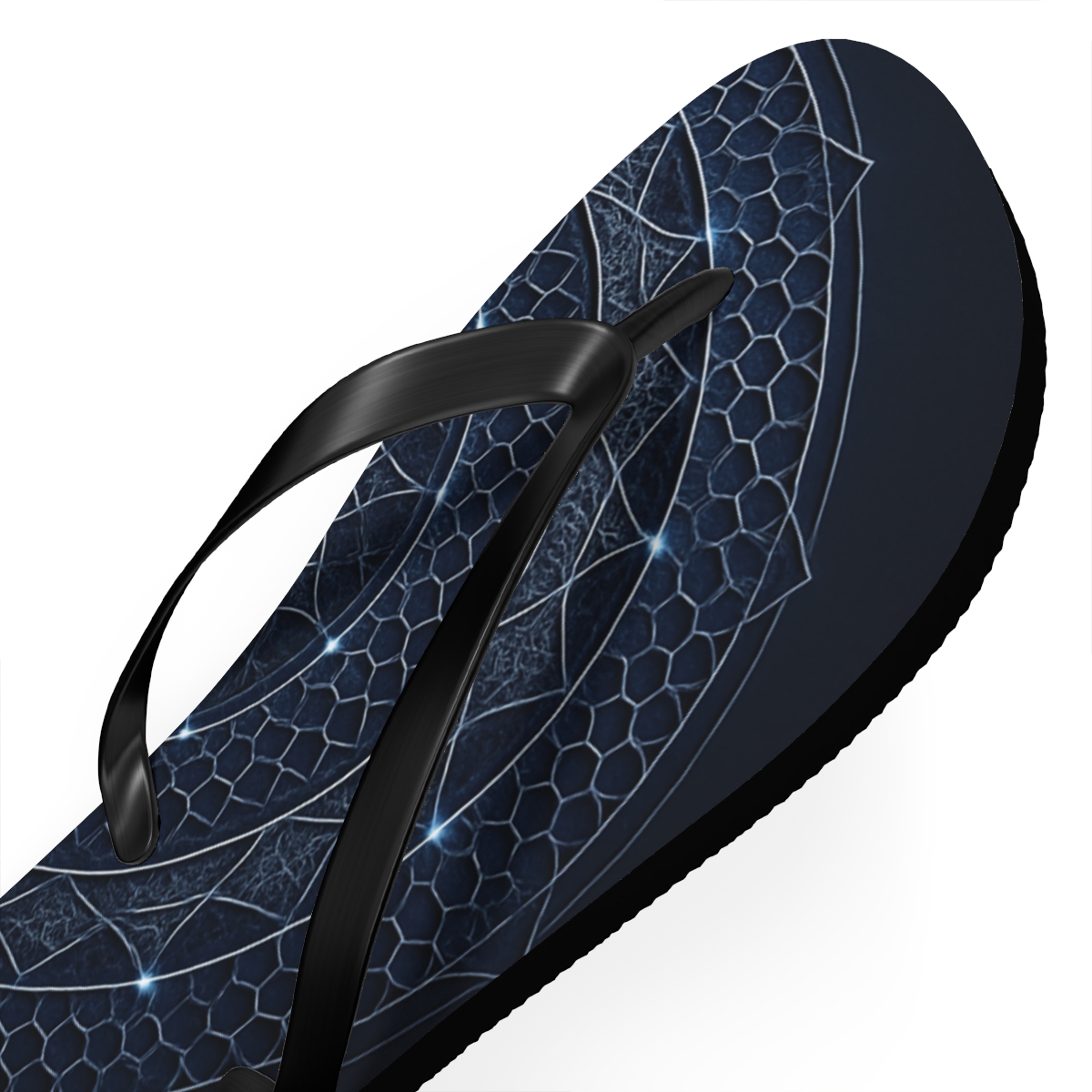 Quasar Lattice Mandala stylish summer flip flops
