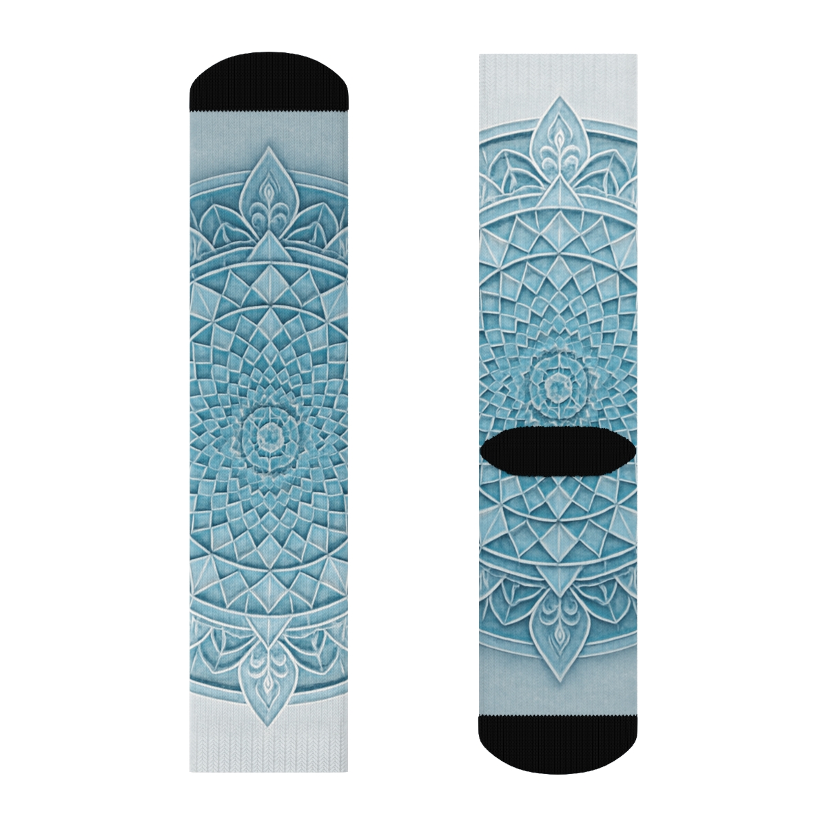 Radial Crystal Lattice Bloom sports performance socks
