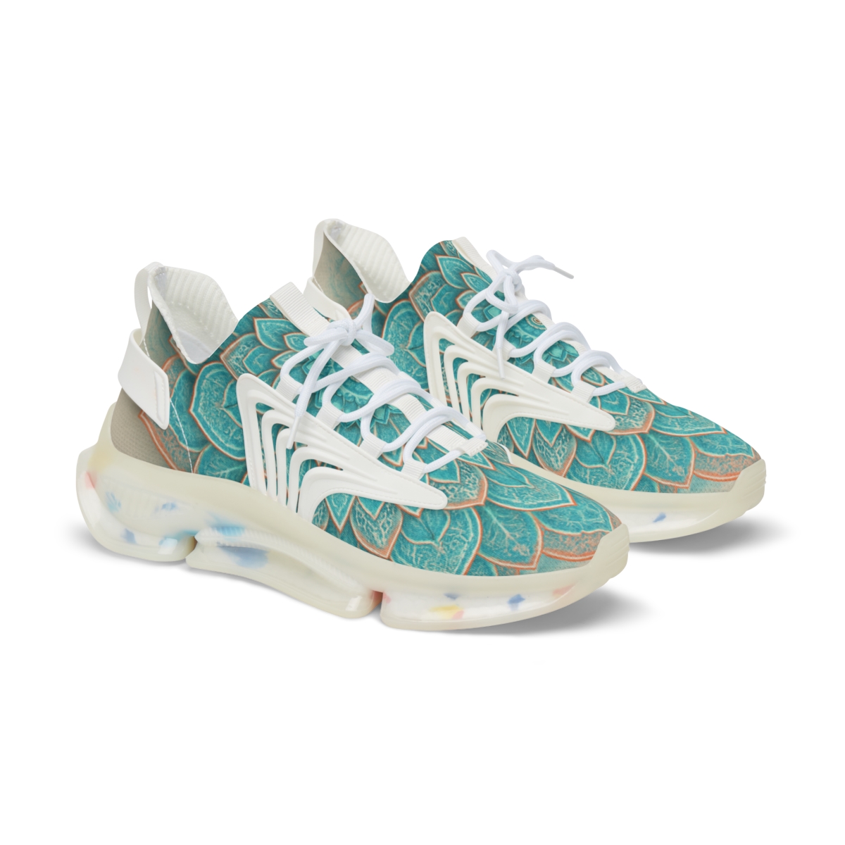 Turquoise Bloom Harmony Sneakers