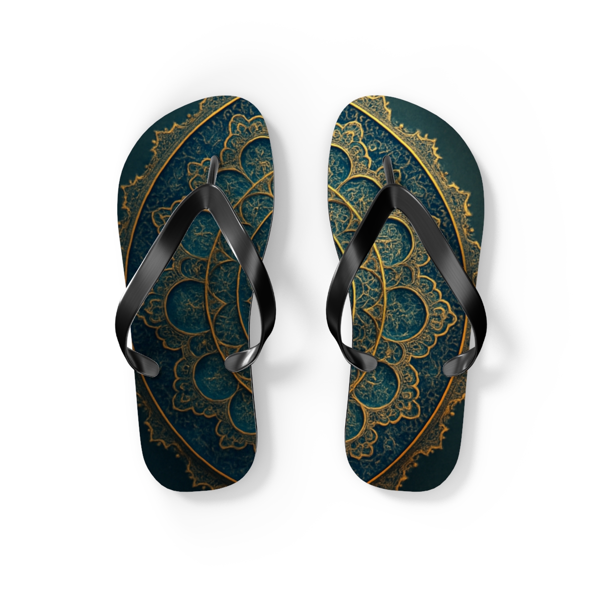 Celestial Mandala Harmony Flip Flops