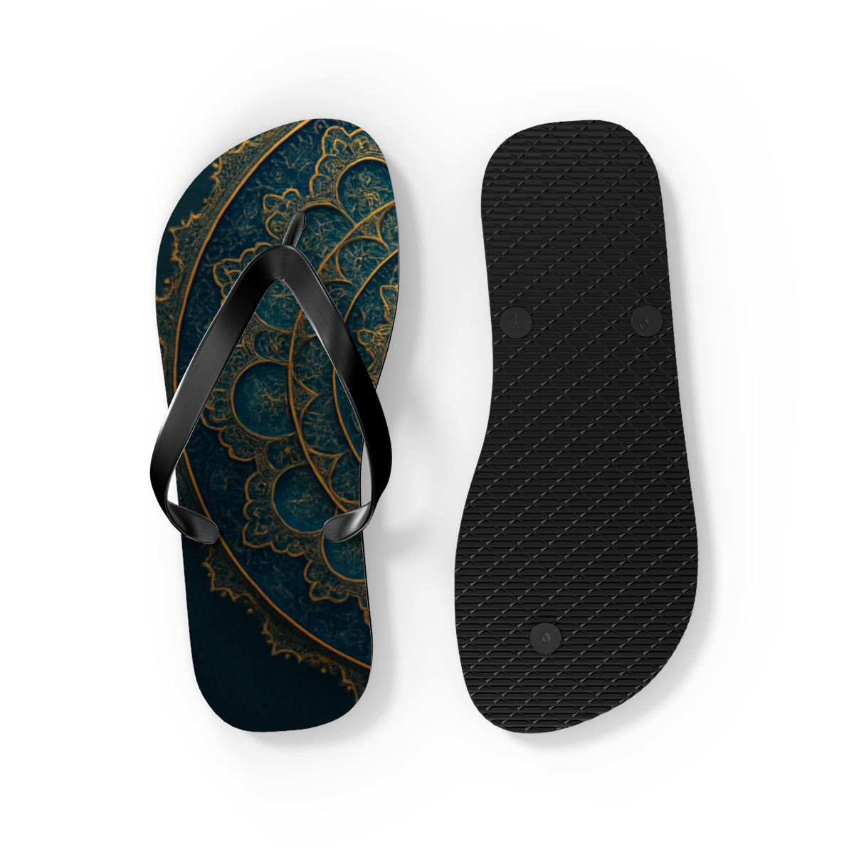 Celestial Mandala Harmony Flip Flops