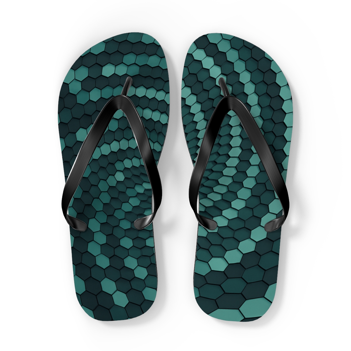 Radial Hex Curl Array stylish summer flip flops