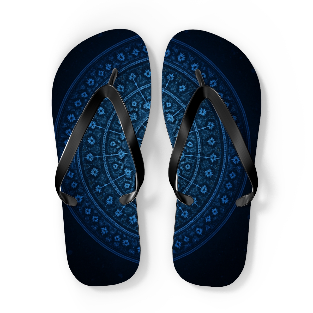 Radial Nebula Lattice custom flip flops
