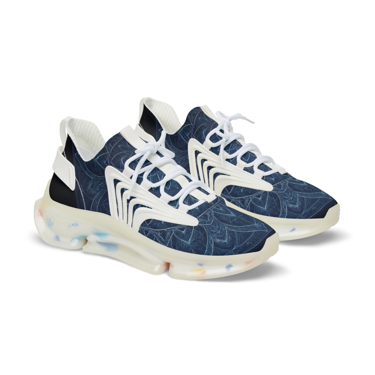 Radial Nebula Petal Array stylish casual sneakers