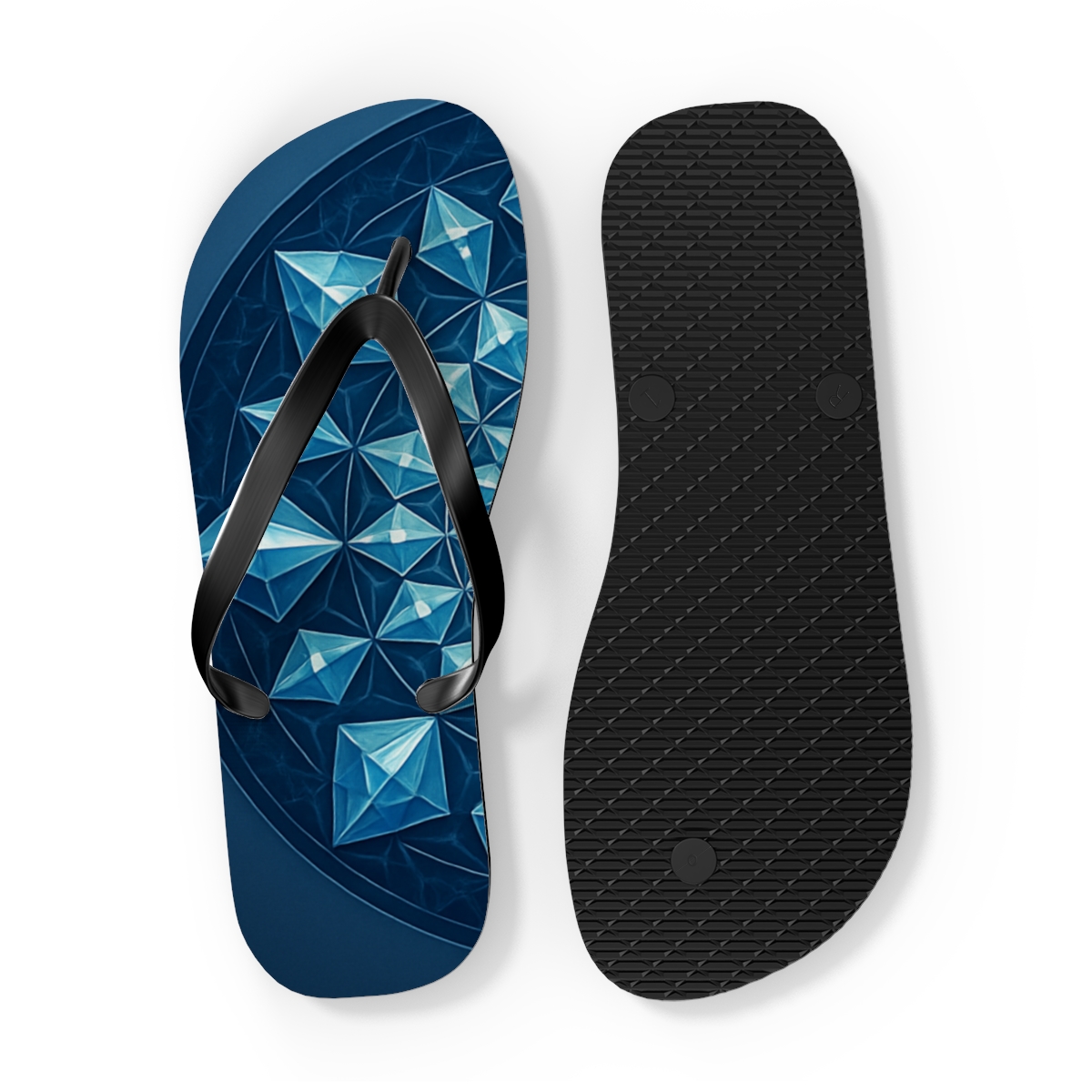 Radial Prism Lattice personalized beach flip flops