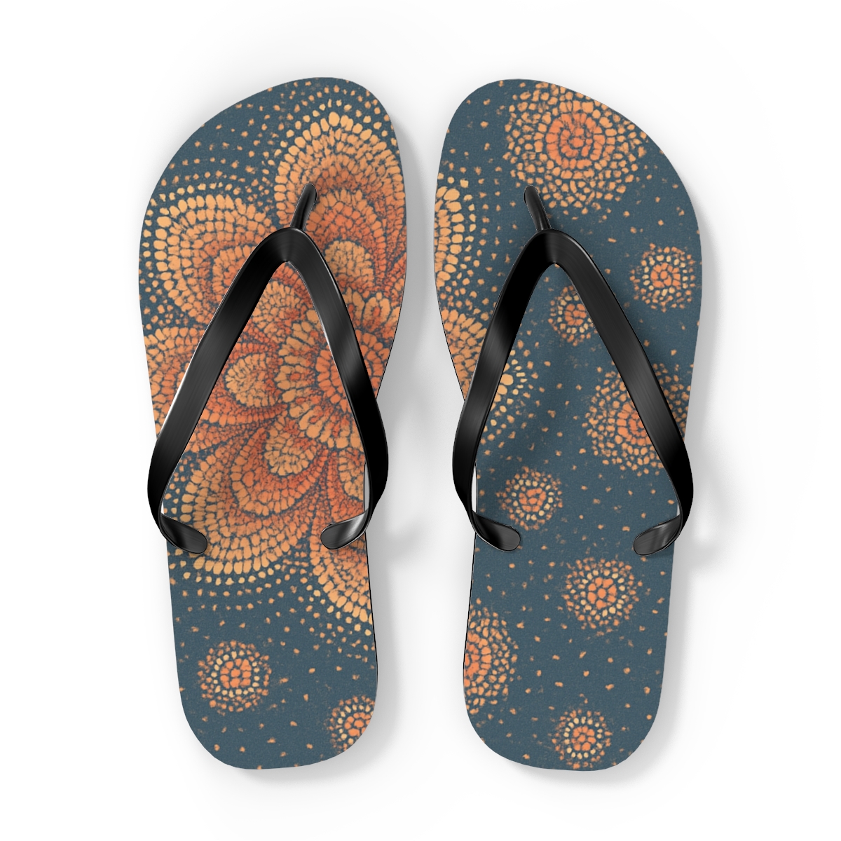 Ranunculus Halo Dot Array stylish summer flip flops