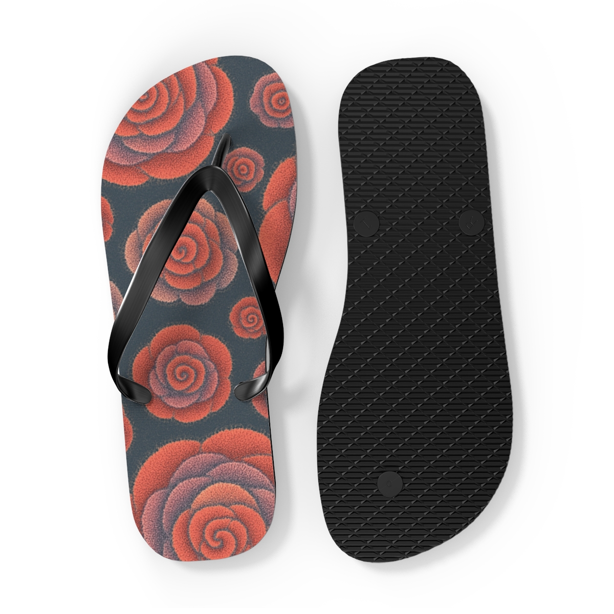 Ranunculus Pulse Rosette Array stylish summer flip flops