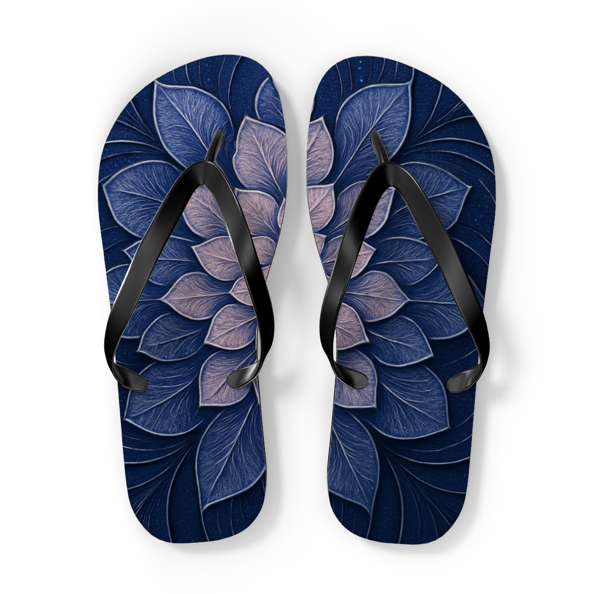 Ranunculus Pulse Rosette colorful rubber flip flops