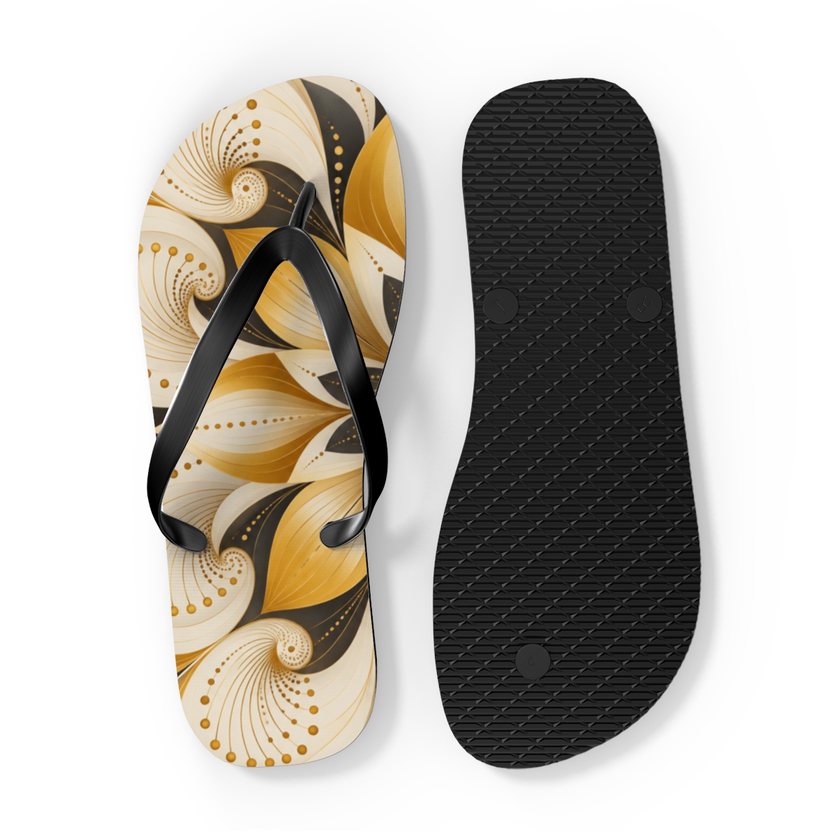Saffron Corolla Pulse Matrix designer logo flip flops [AI-2e06fc13-35777905812b]