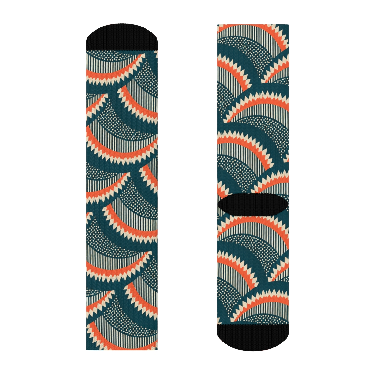 Serrated Arc Weft Array comfortable cotton socks [AI-98accb5e-d2df632d8116]