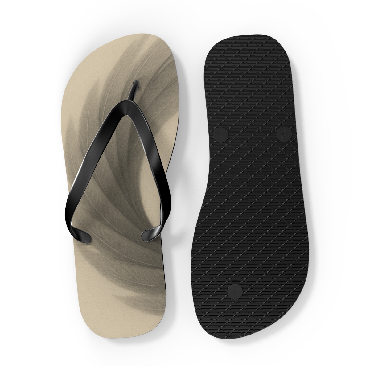 Silence Sweep Of The Owl Wing trendy printed flip flops