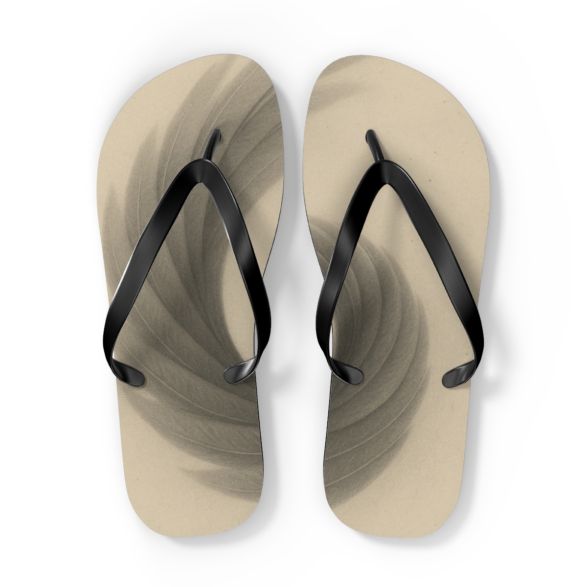 Silence Sweep Of The Owl Wing trendy printed flip flops