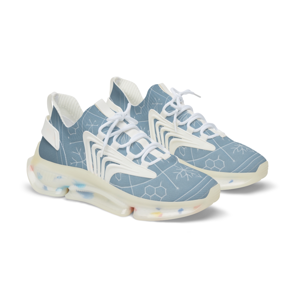Silent Frosted Lattice personalized athletic sneakers