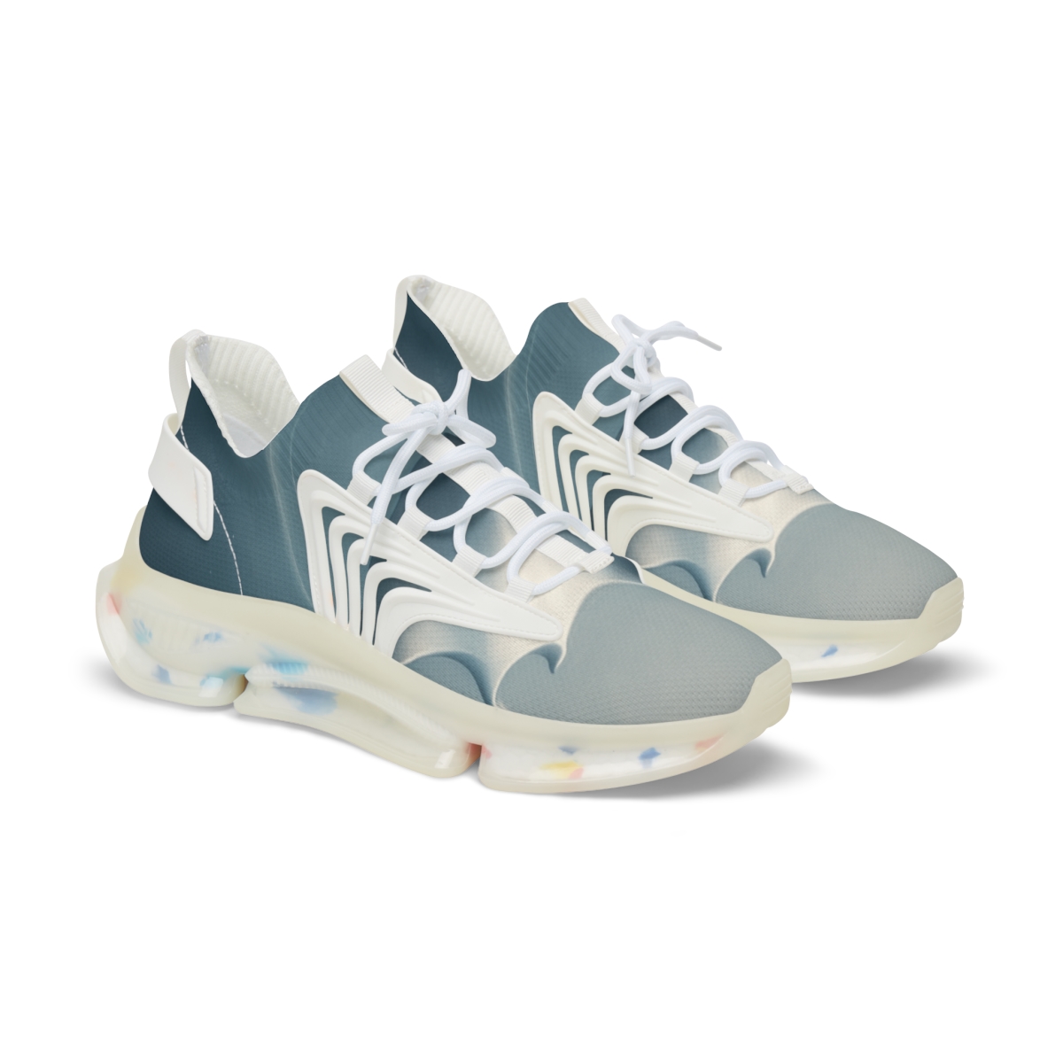 Silent Glide Of The Silver Manta premium sport sneakers