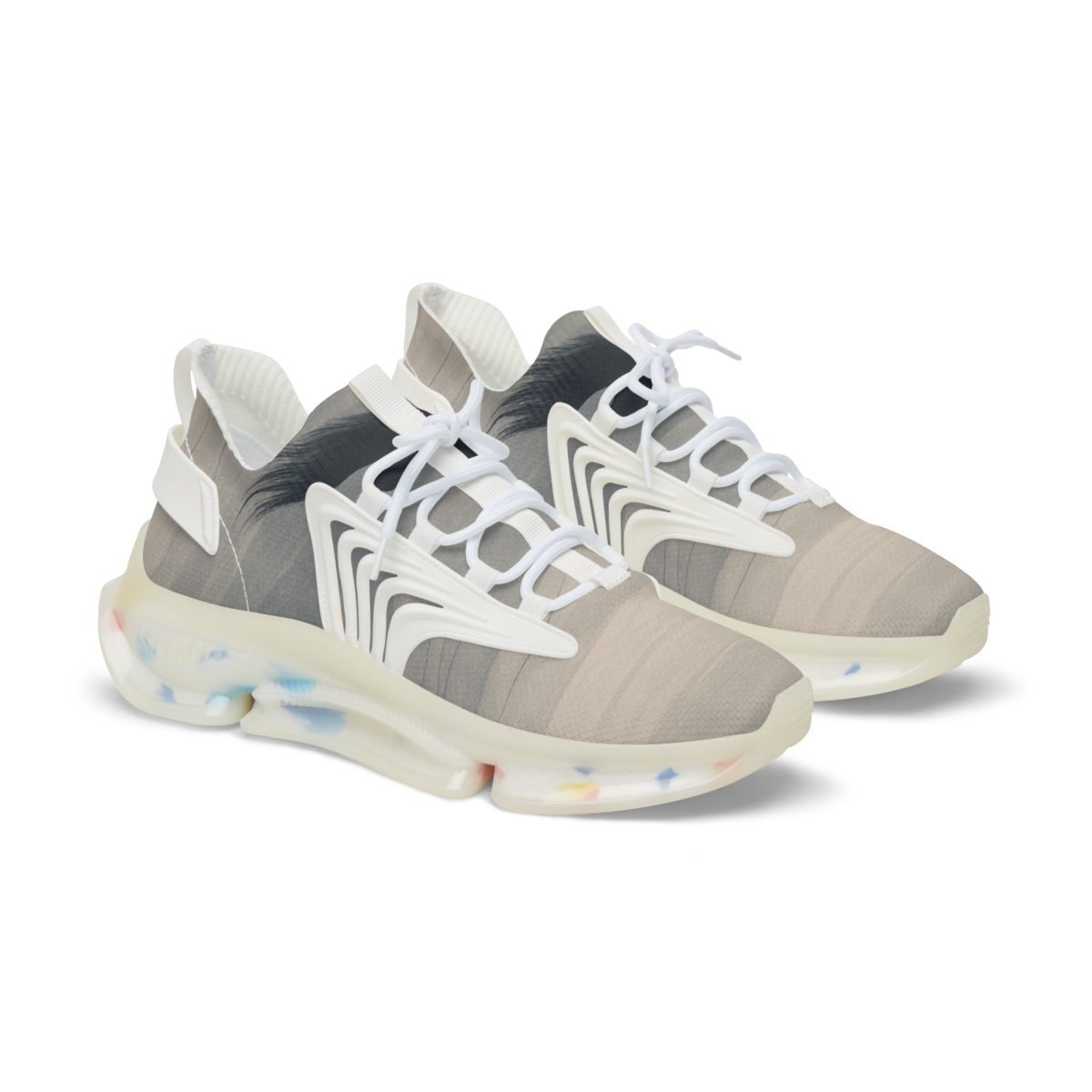 Silent Owl Drift personalized athletic sneakers