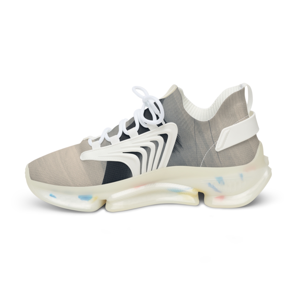 Silent Owl Drift personalized athletic sneakers