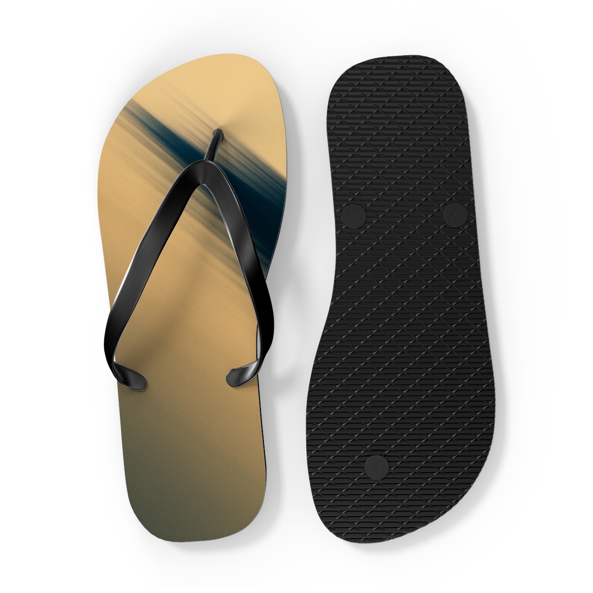 Silent Plunge Of The Falcon personalized beach flip flops