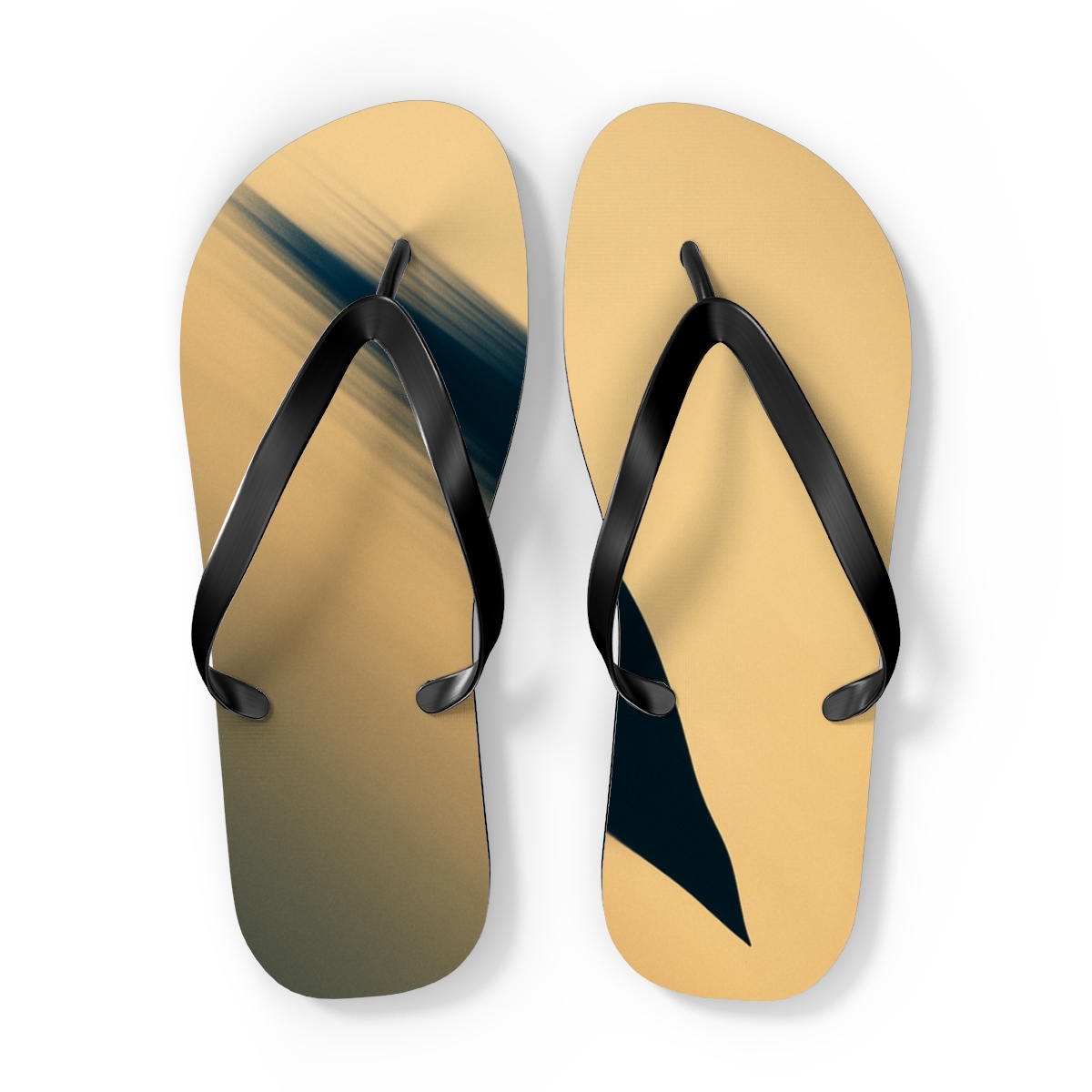Silent Plunge Of The Falcon personalized beach flip flops