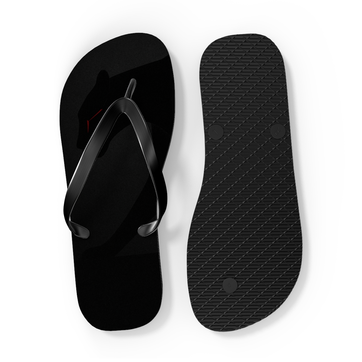 Silent Prowl Of The Panther Shadow personalized beach flip flops
