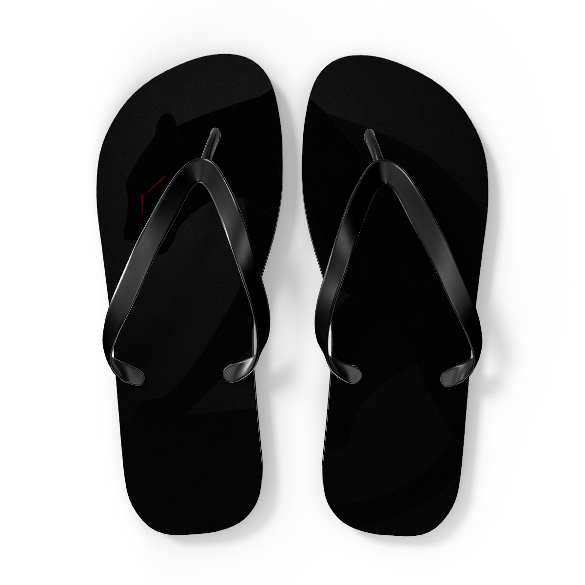 Silent Prowl Of The Panther Shadow personalized beach flip flops