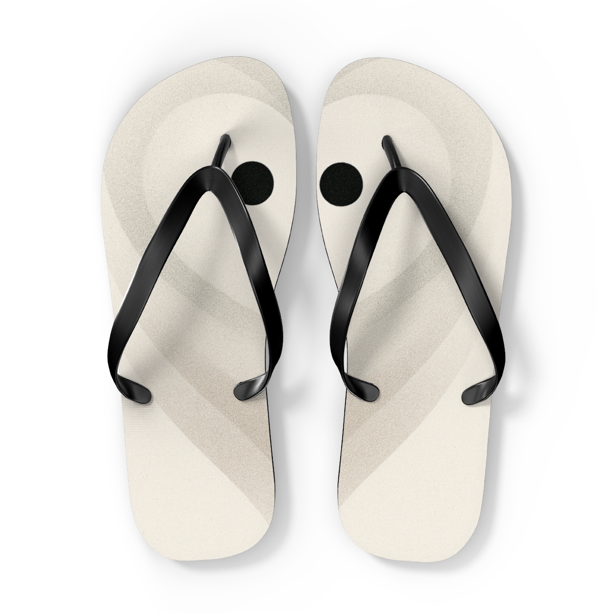 Silent Spiral Of The Barn Owl colorful rubber flip flops