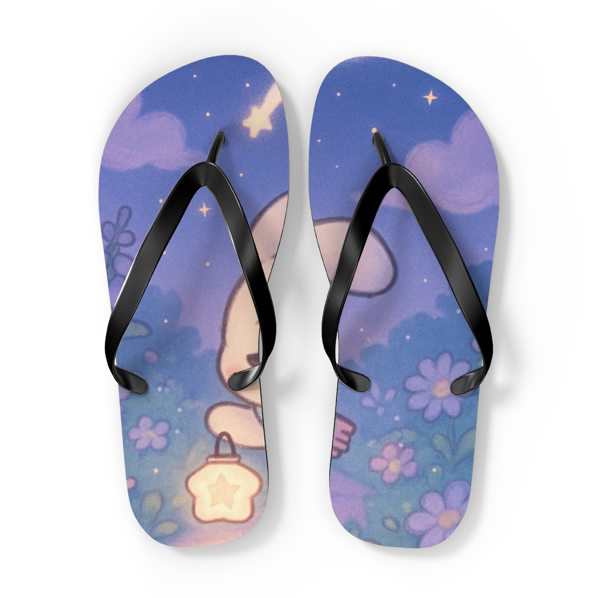Sleepy Comet Bunny Lantern Walk soft sole flip flops