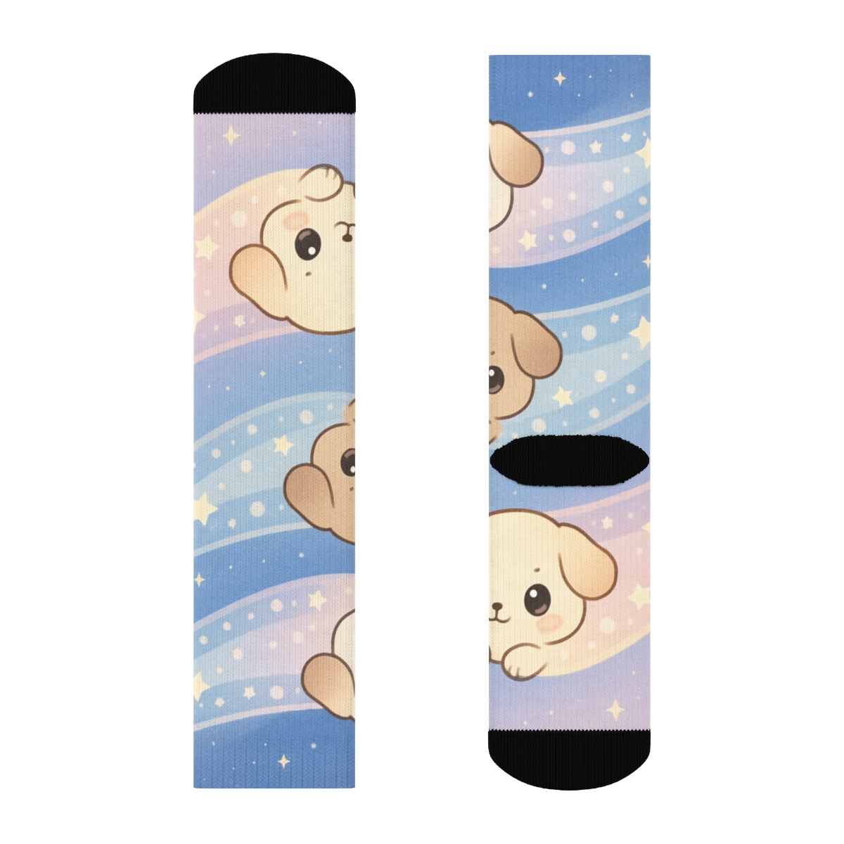 Sleepy Comet Puppy Parade personalized cozy socks