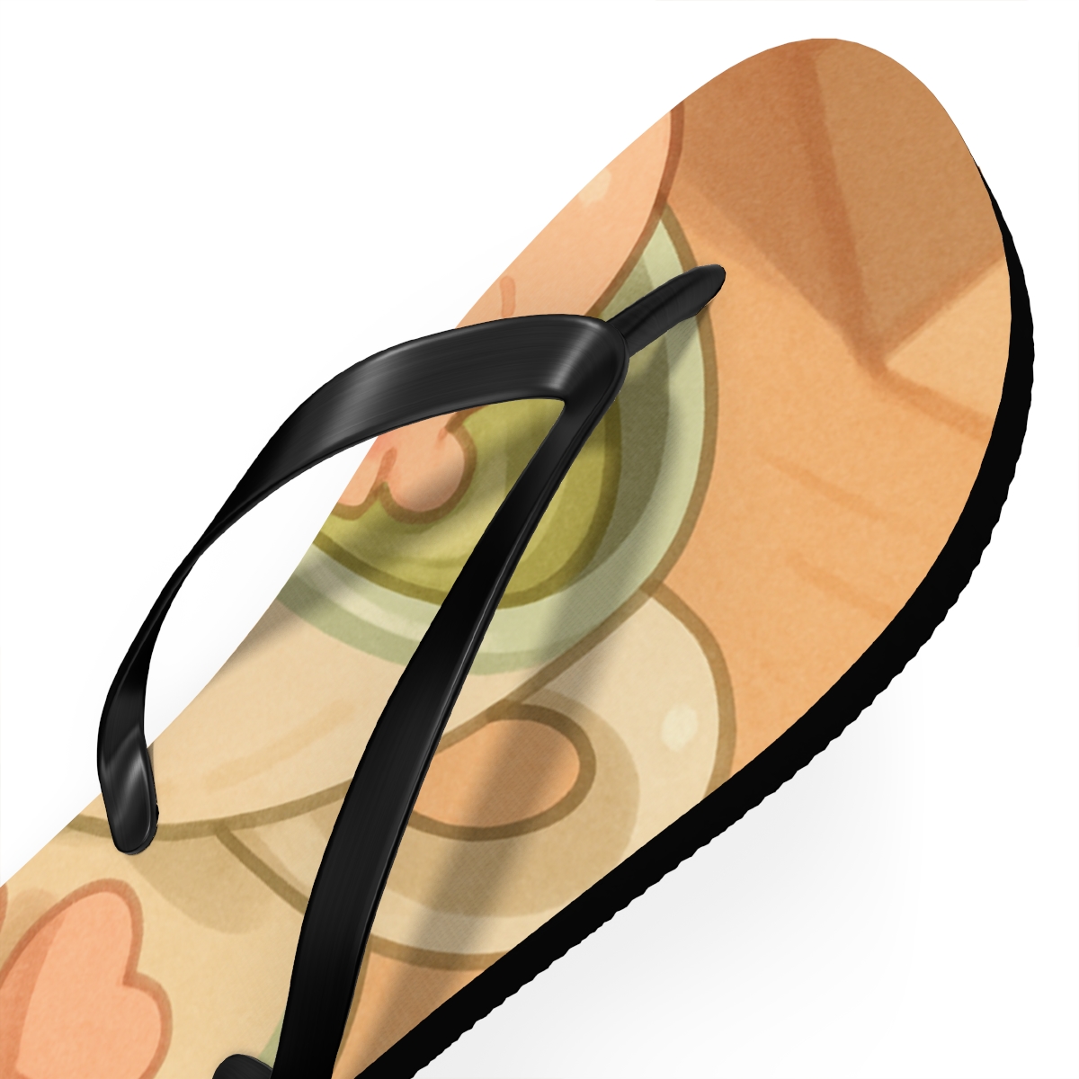 Sleepy Matcha Cup Octopus stylish summer flip flops