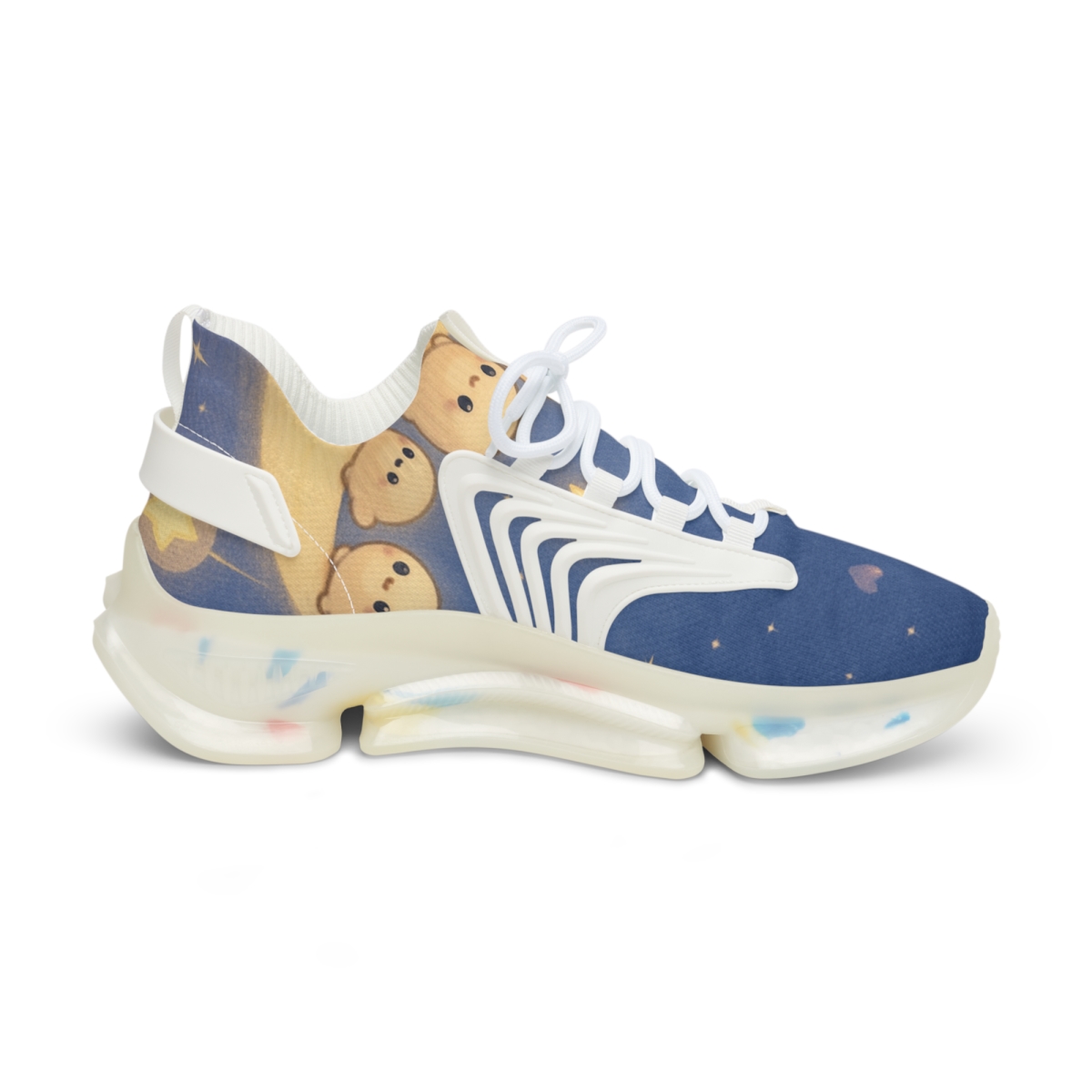 Sleepy Moon Dumpling Parade personalized athletic sneakers