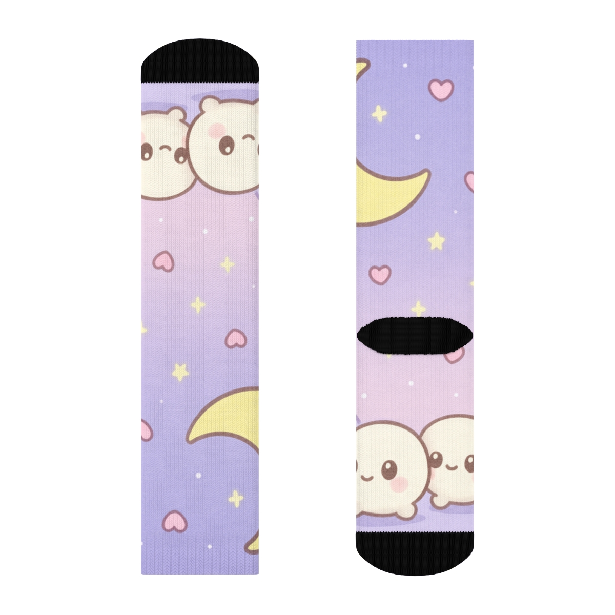 Sleepy Moon Mochi Parade trendy colorful socks