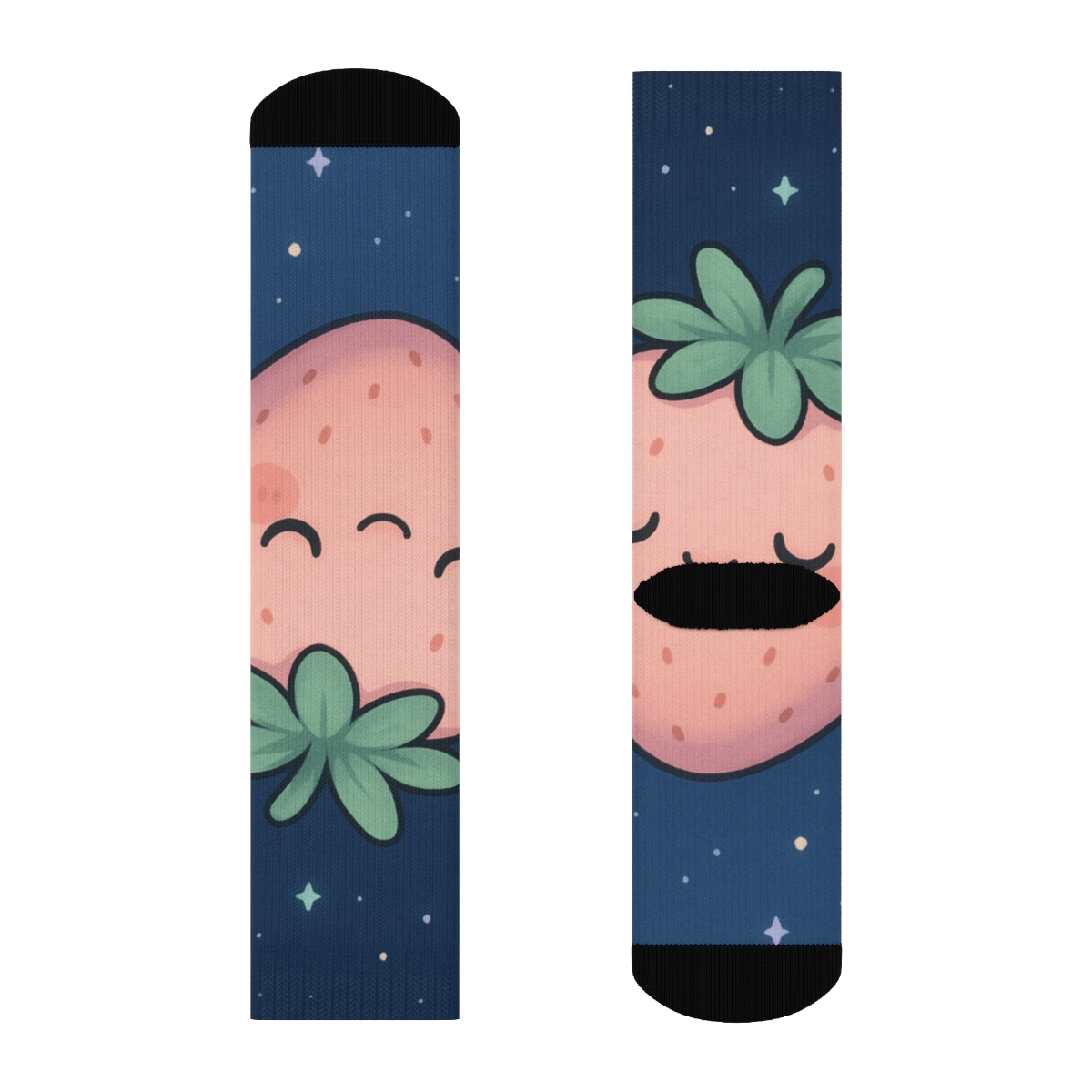 Sleepy Strawberry Stardust comfortable cotton socks