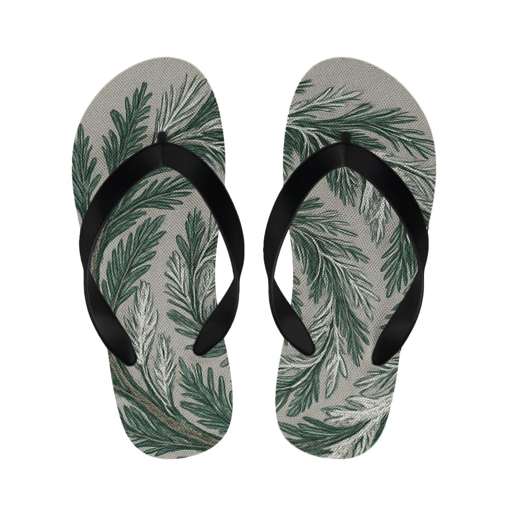 Winter Evergreen Spiral Slippers