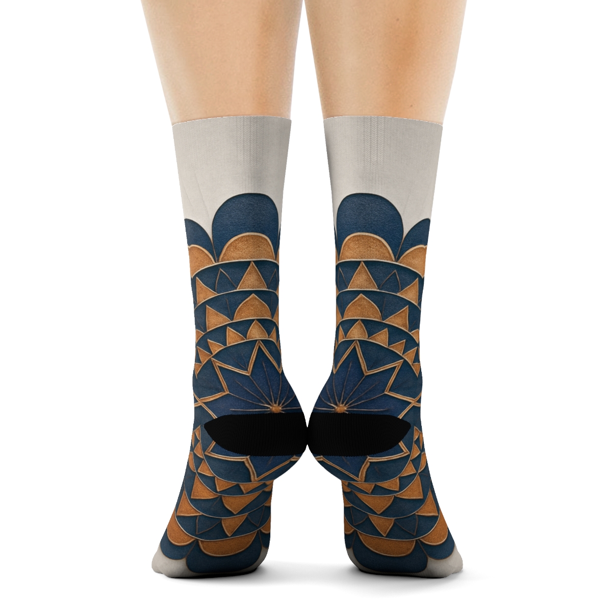 Radiant Indigo Mandala Socks