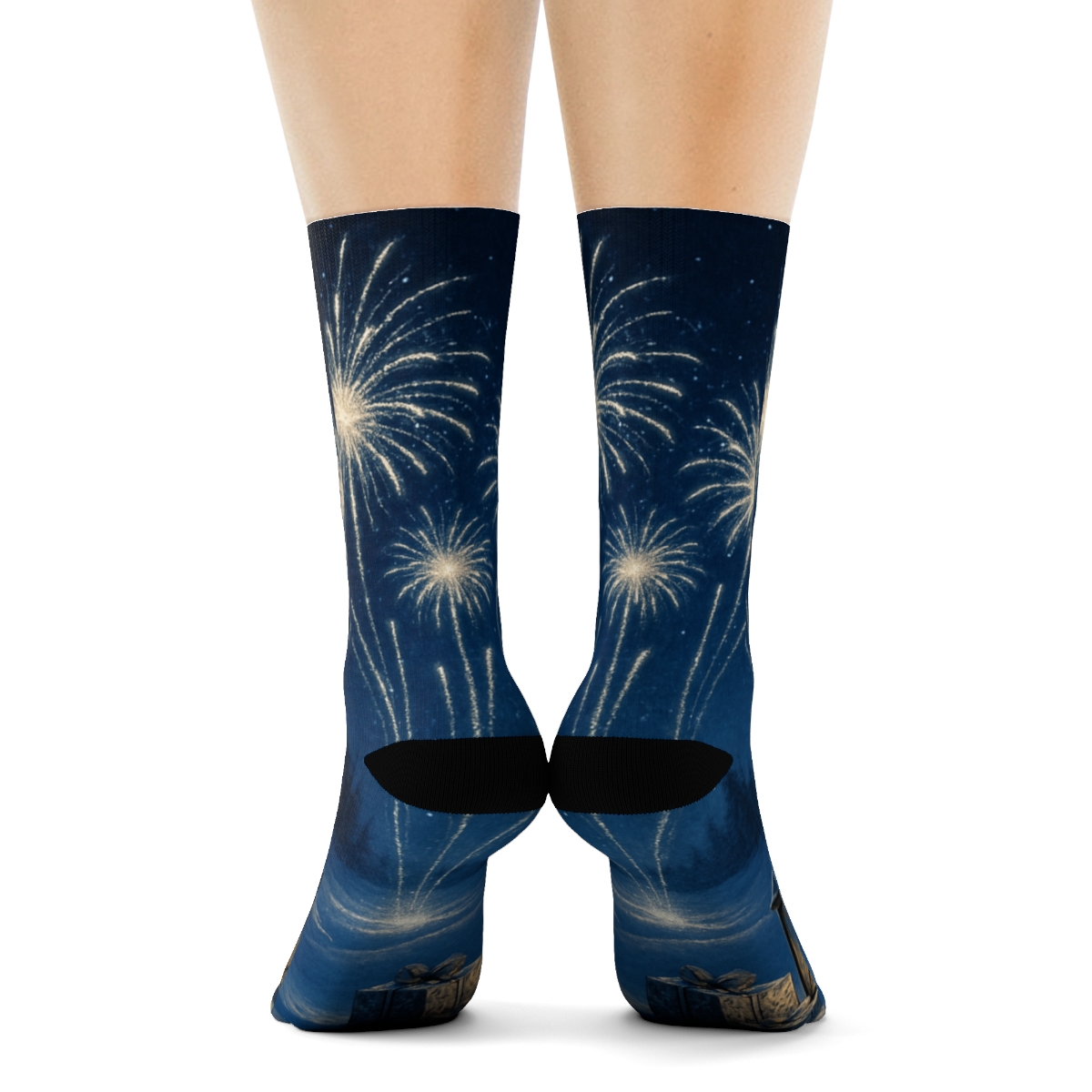 Solstice Spark And Snow unique printed sockscustom socks