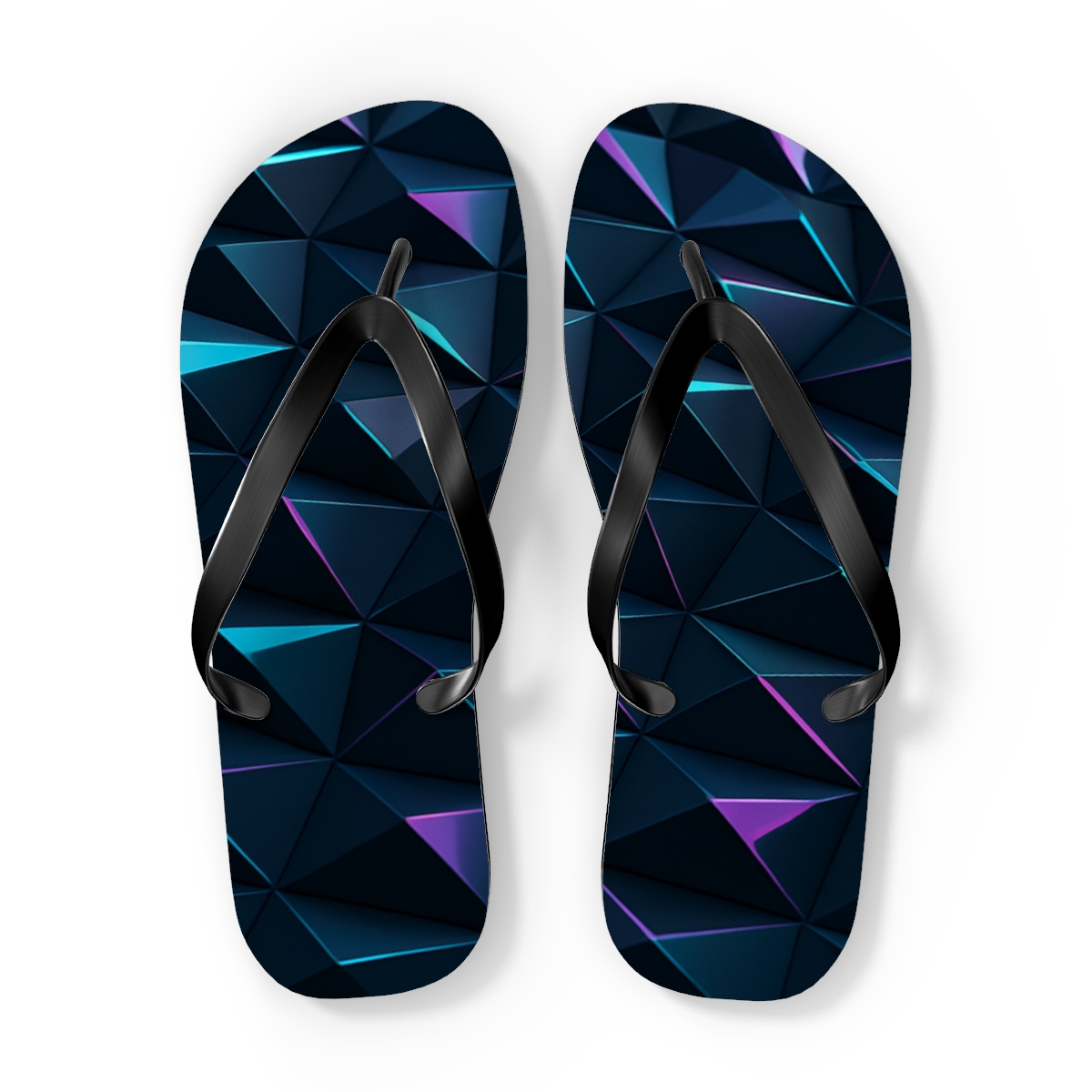 Spectrum Fold Tessellation personalized beach flip flops