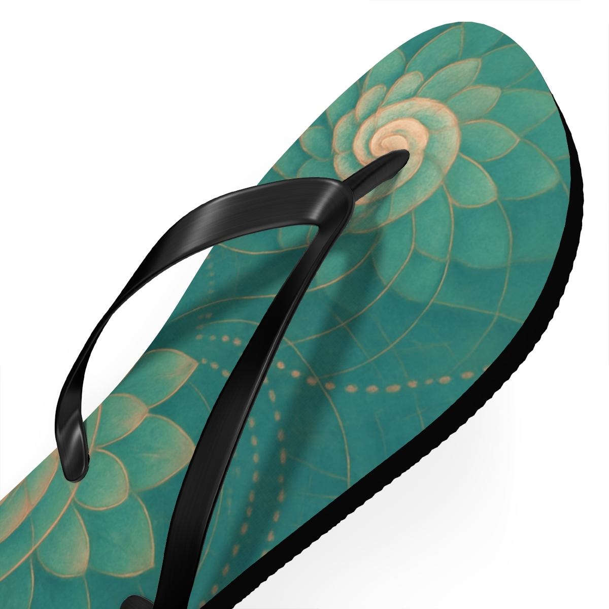 Spiral Blossom Matrix soft sole flip flops