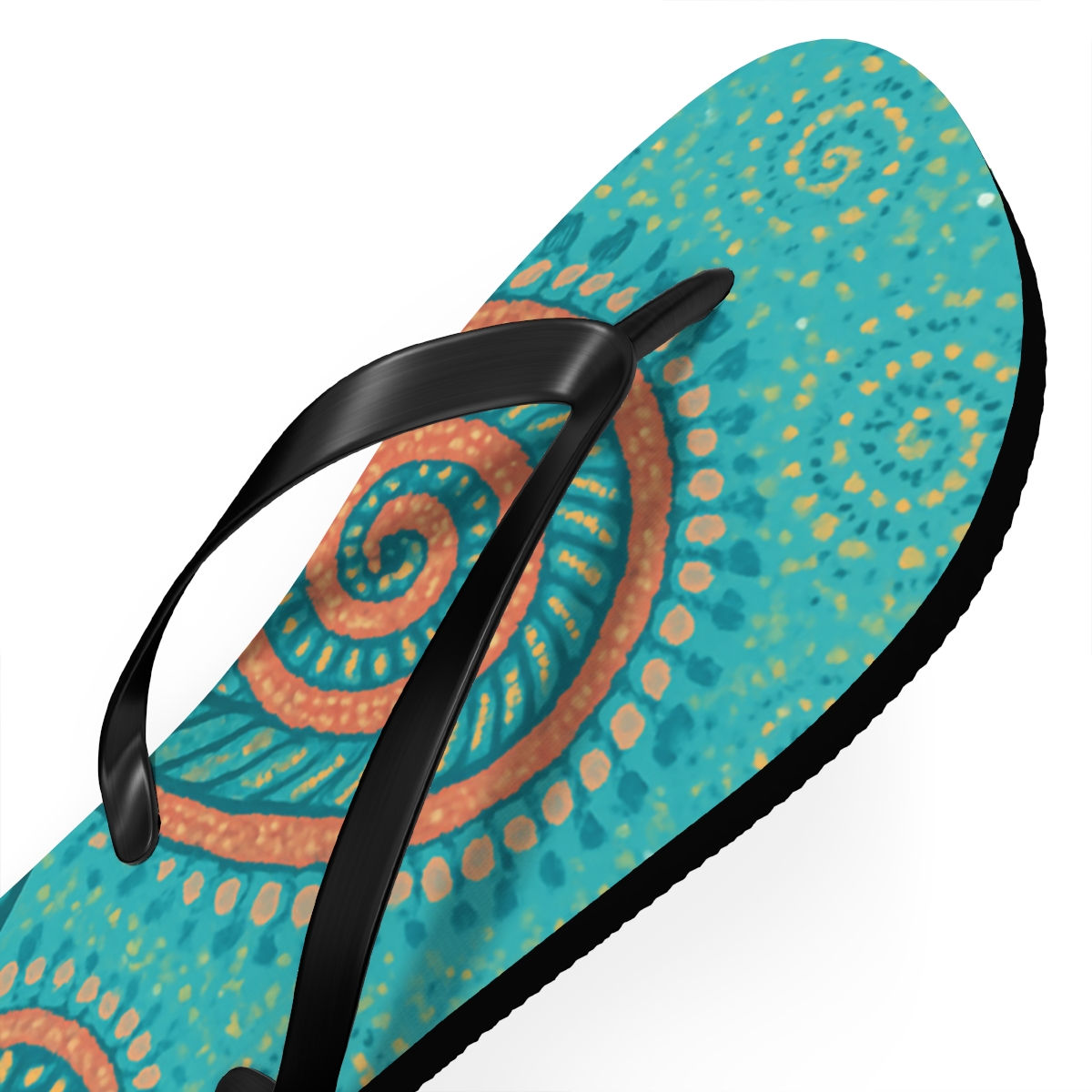 Spiral Cluster Matrix personalized beach flip flops