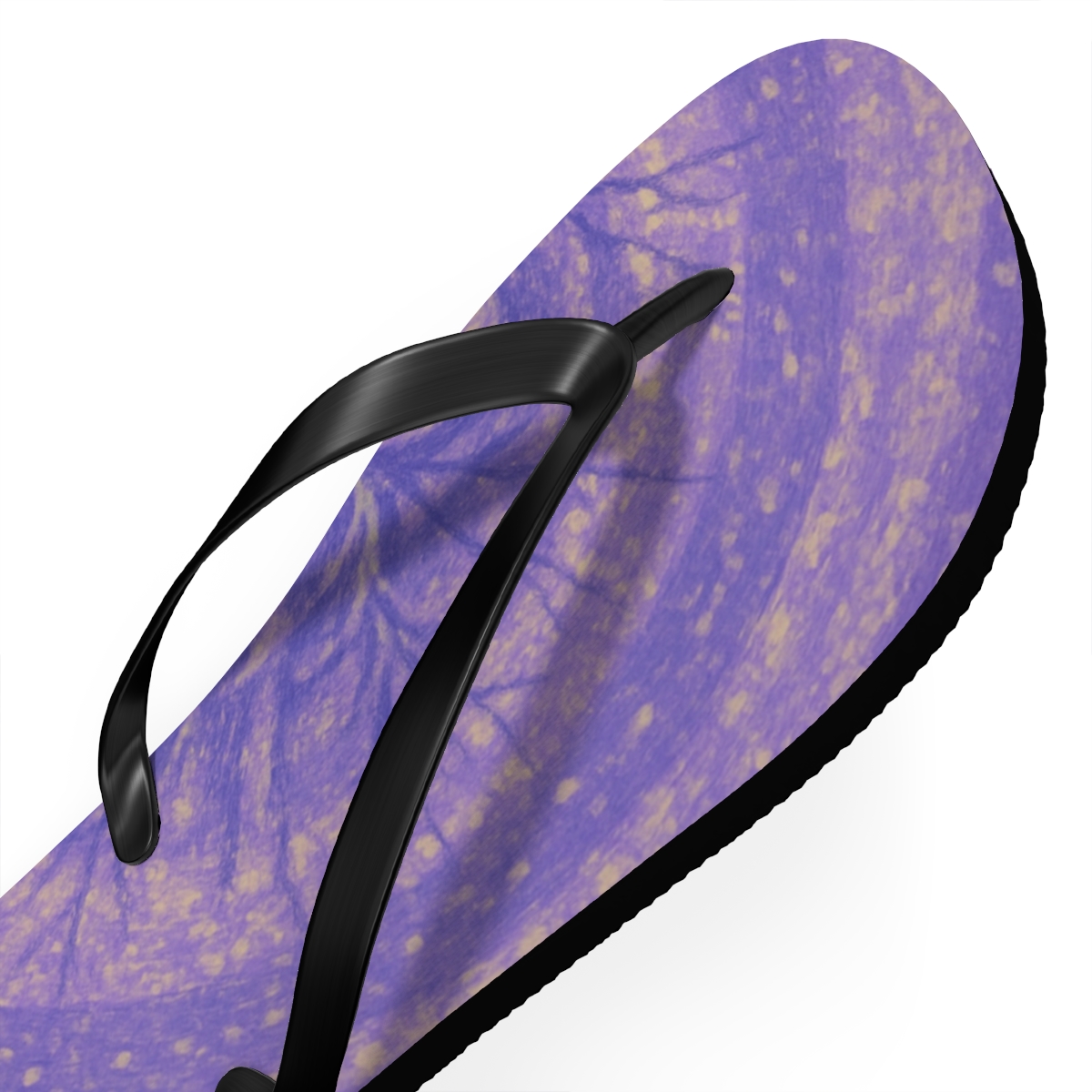 Lavender Spiral Bloom Flip Flops