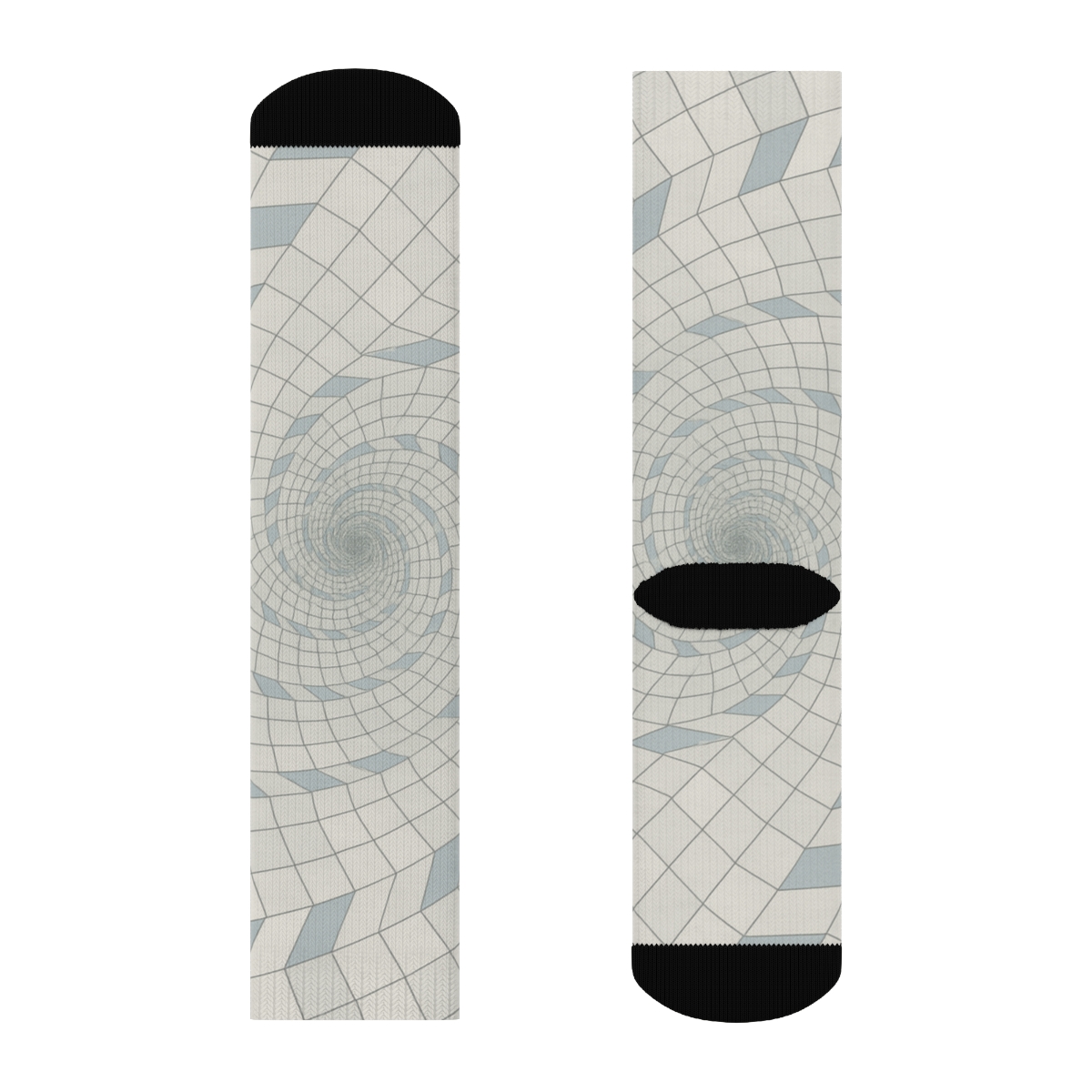 Spiral Grid Shear personalized cozy socks