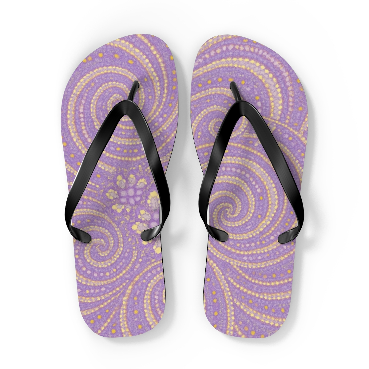 Spiral Puncta Mosaic soft sole flip flops