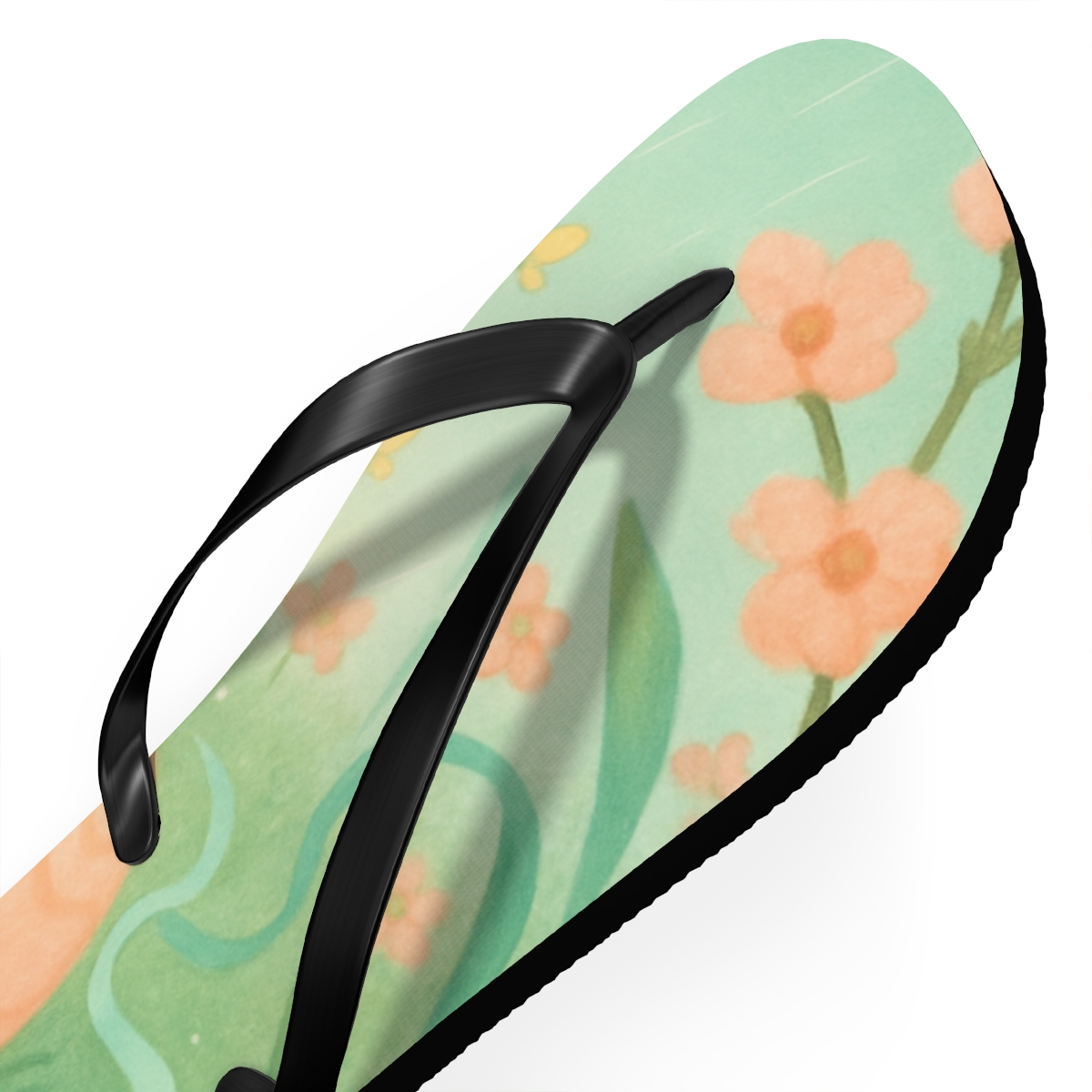 Spring Egg Hunt Meadow Ribbons soft sole flip flops