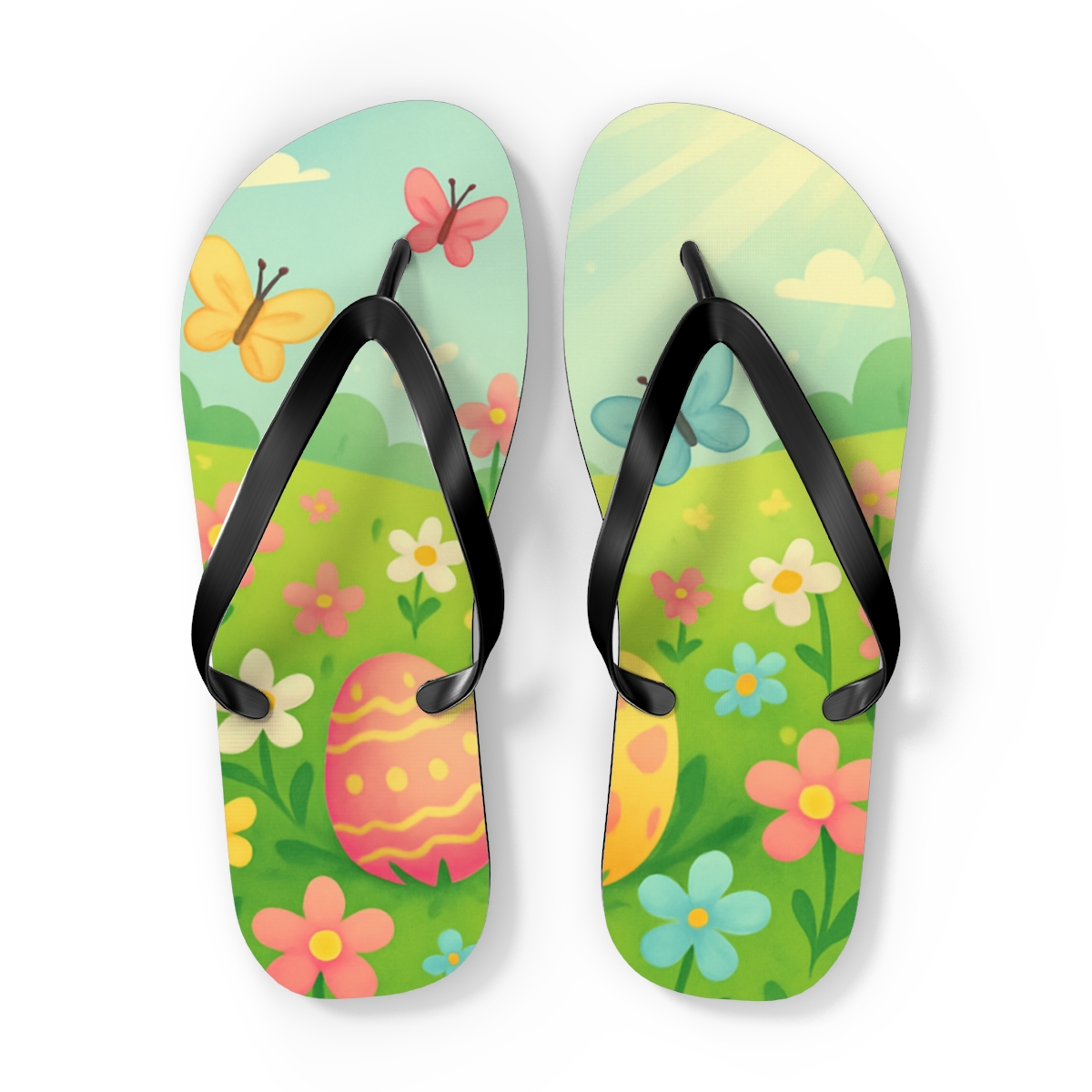 Spring Egg Meadow Dance stylish summer flip flops