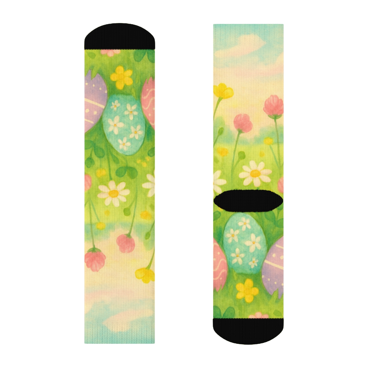 Spring Egg Meadow Dream trendy colorful socks