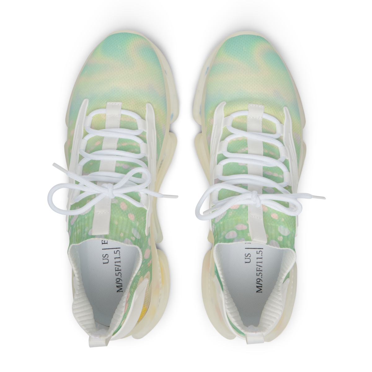 Spring Eggshell Aurora Garden premium sport sneakers