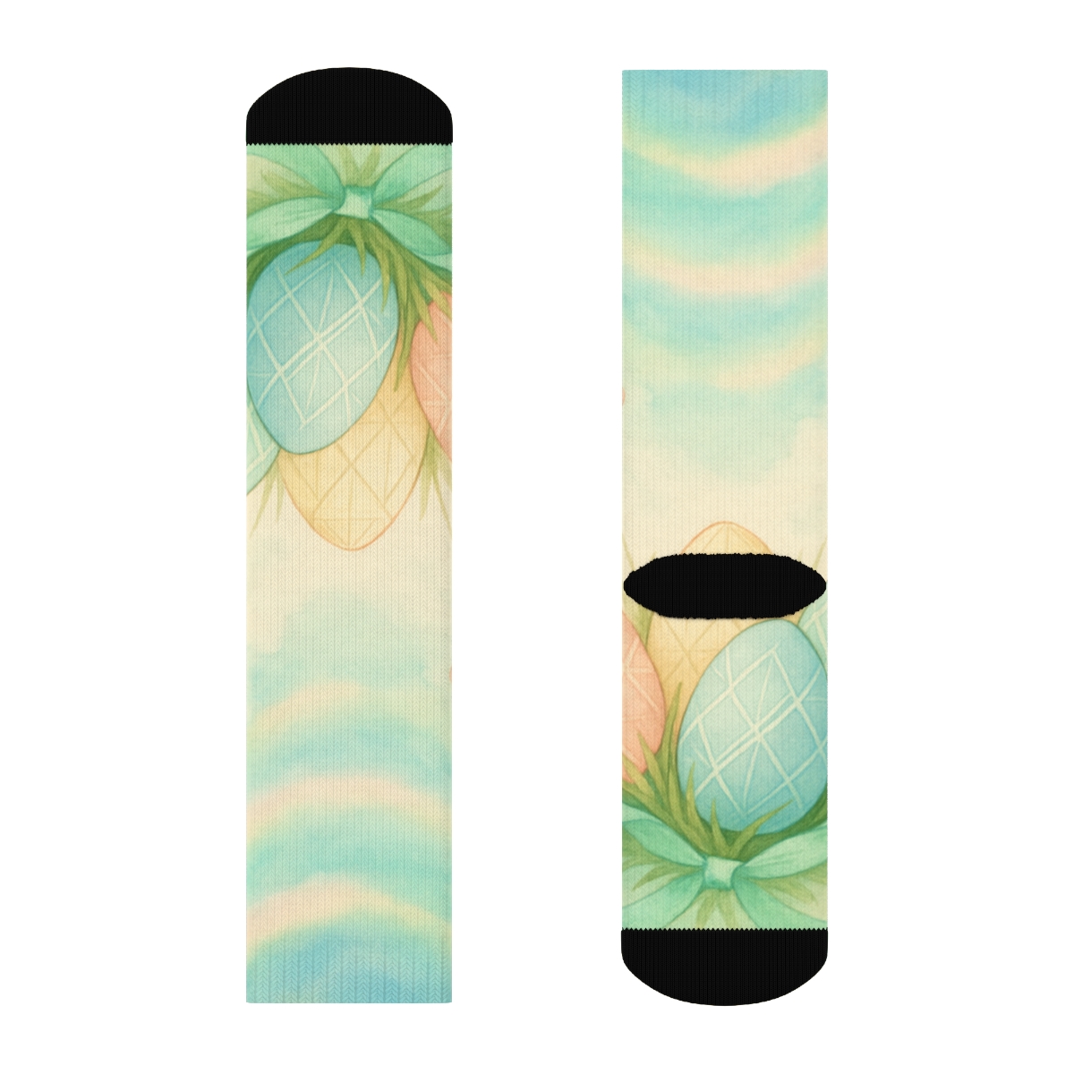 Spring Eggshell Aurora Garden sports performance socks