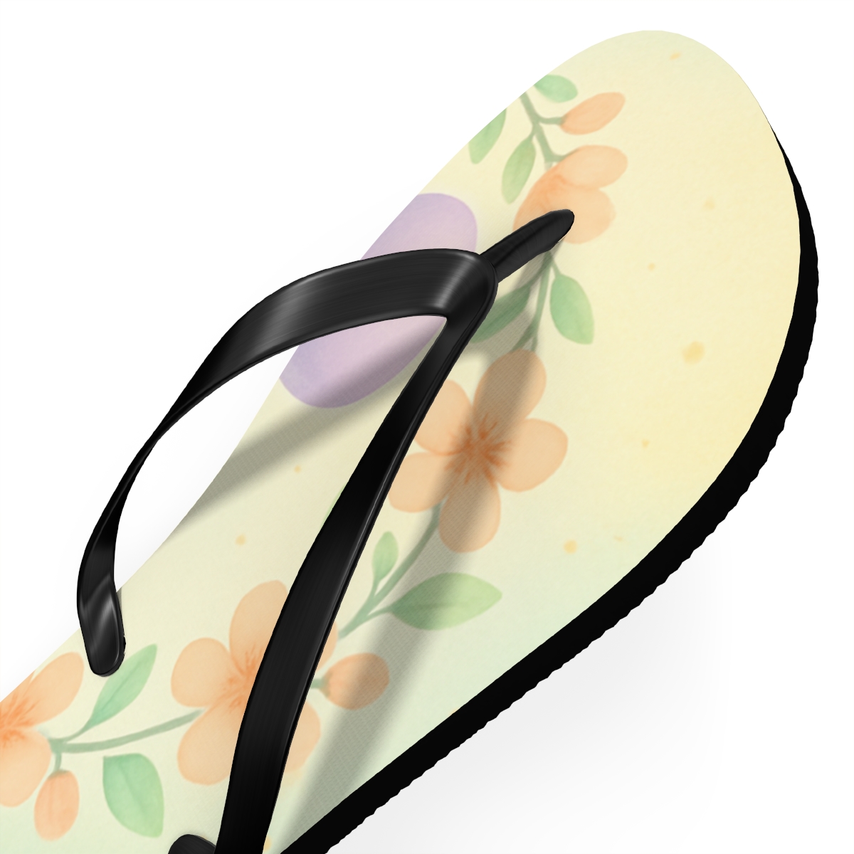 Spring Equinox Egg Nebula Wreath custom flip flops