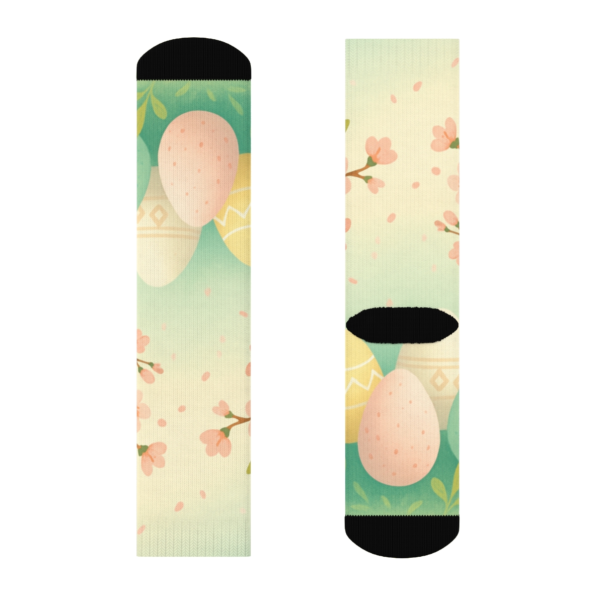 Spring Equinox Eggshell Aurora designer logo socks