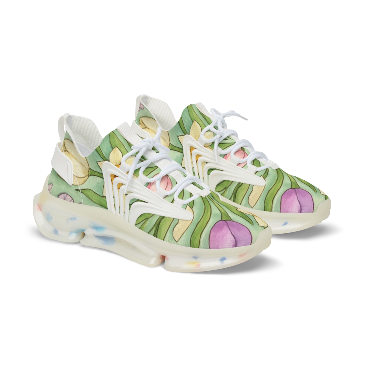 Spring Equinox Eggshell Nebula Garden comfortable running sneakers
