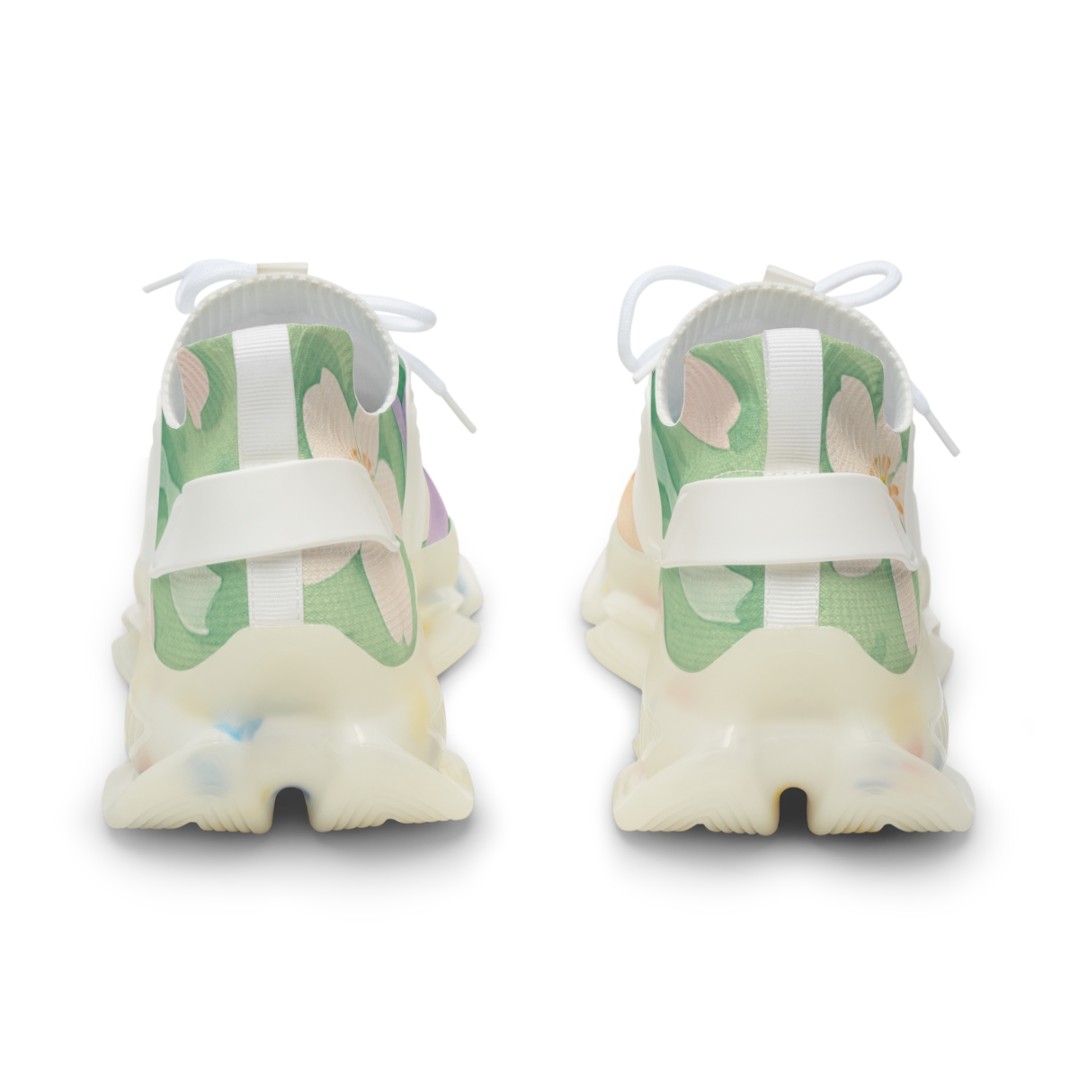 Spring Equinox Ribbon Eggs unique printed sneakers