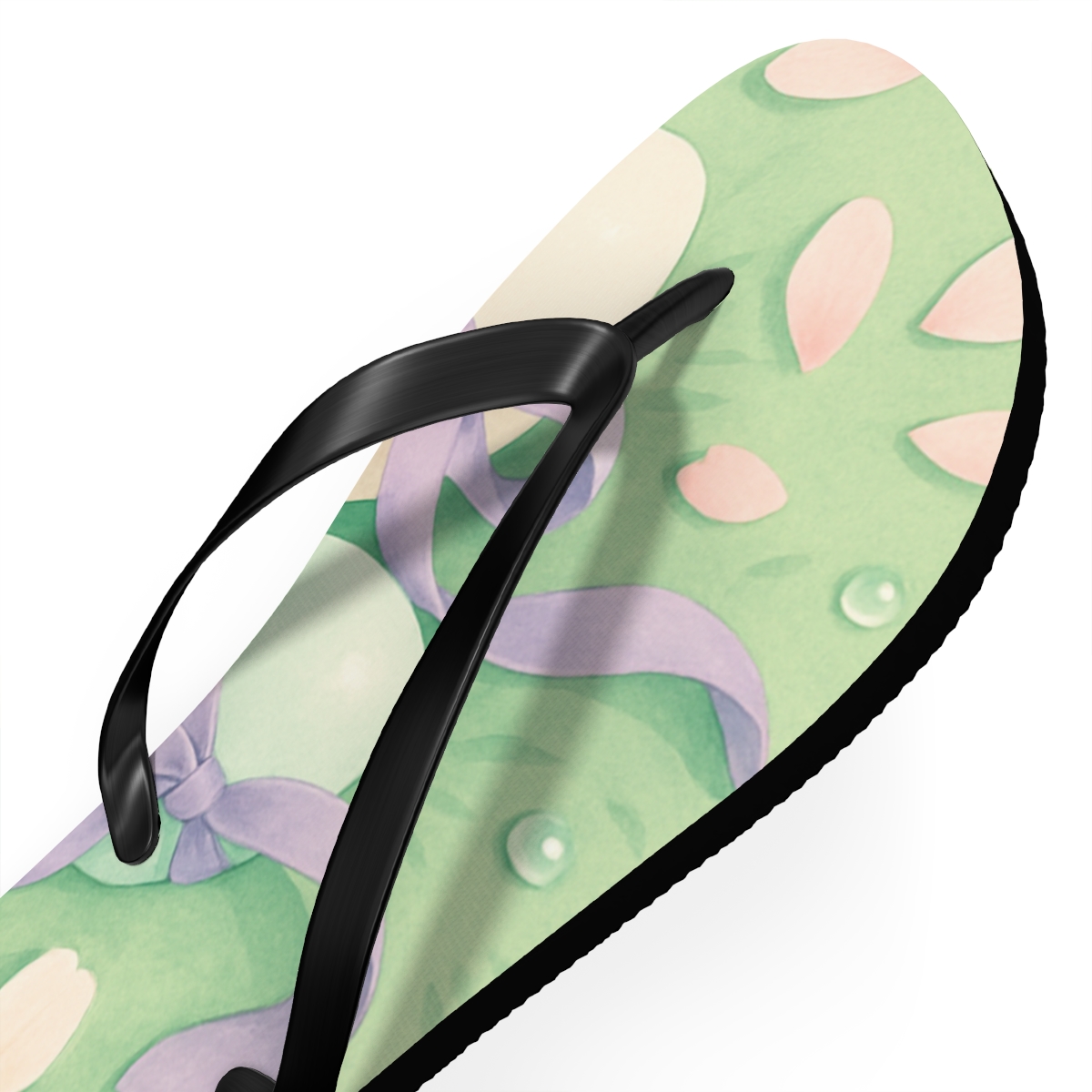 Spring Equinox Ribbon Eggs unique graphic flip flops